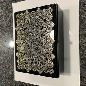 Elegant Black and Gold Decorative Box